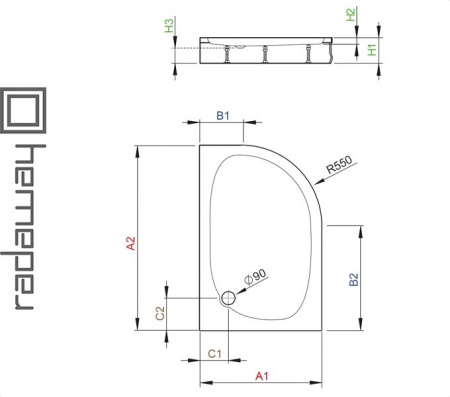 Душевой поддон PATMOS E для ванной комнаты Фото