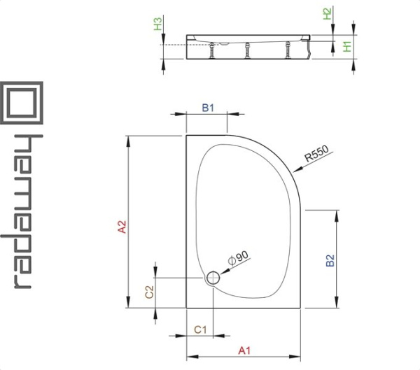 Фото Душевой поддон PATMOS E для ванной комнаты