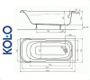Ванна прямоугольная Kolo SENSA 160x70