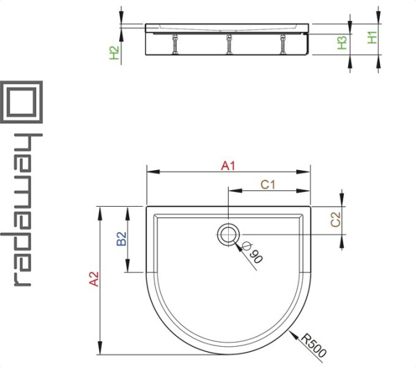 Фото Душевой поддон DELOS P для ванной комнаты