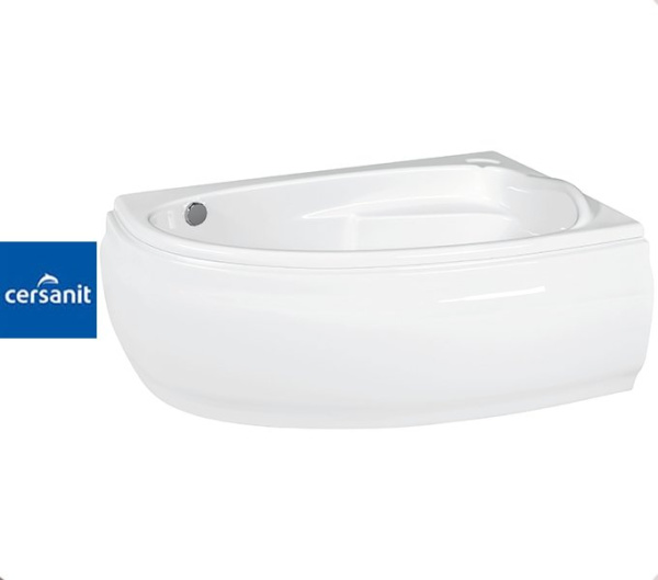 Ванна ассиметричная Церсанит JOANNA 150x95
