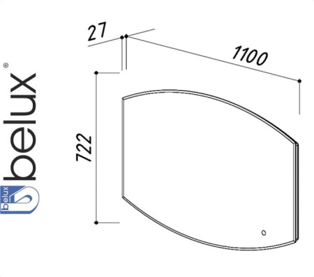 ВЕРСАЛЬ В 100 (1) зеркало Белюкс (4810924230591) Фото