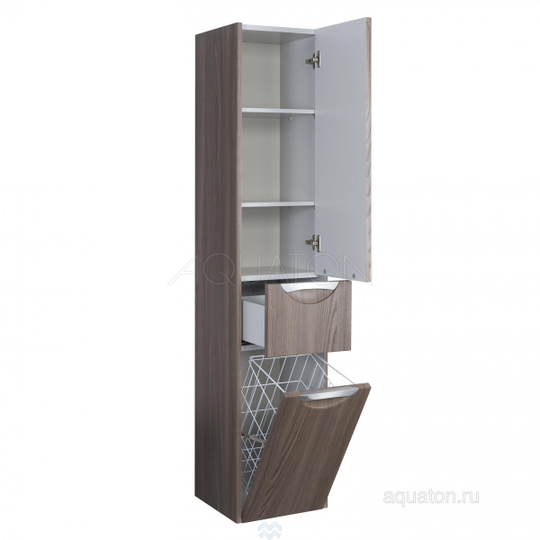 Фото СИЛЬВА правый (1A215603SIW5R) шкаф-пенал Aquaton