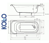Ванна прямоугольная Kolo SENSA 150x70