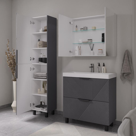 Geometry 40 Пенал напольный VOLNA [pnGEOMETRY40-07], Графит