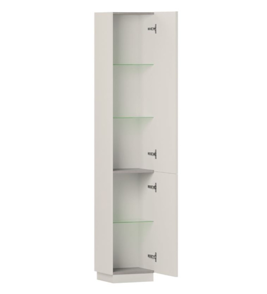 Фото БАЗЕЛЬ П 35 (180) шкаф-пенал Белюкс [4810924283375] Светлый Миндаль матовый