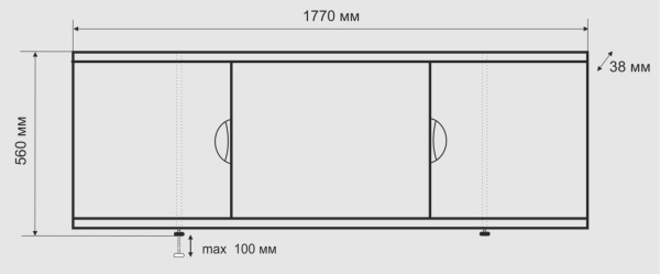 Фото Emmy ВАЛЕНСИЯ 180 MAX экран под ванну