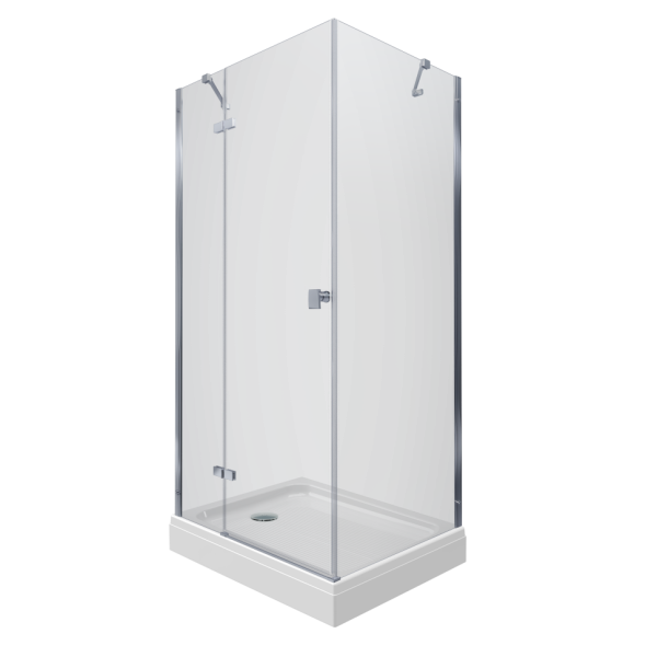 Душевой уголок Triton Брава Хром 120х80 (прозрачное стекло)