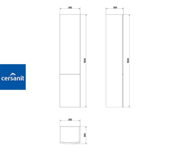 EASY 35 шкаф-пенал Cersanit (S573-012)
