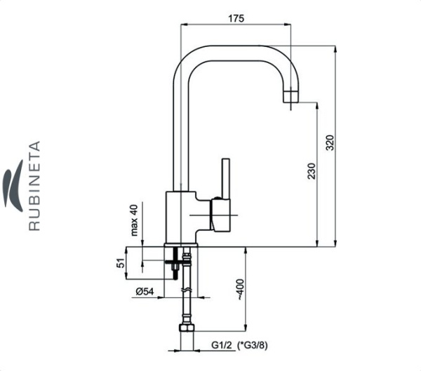 Фото Rubineta U-37 для мойки кухни