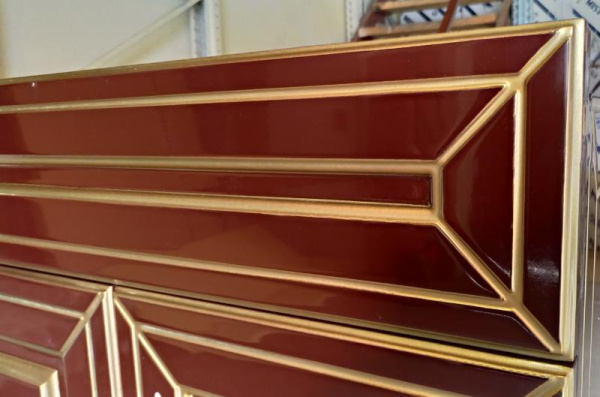 VENA -120 Тумба прямая бордо патина Л-Вен01120-103Пр