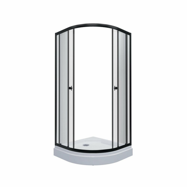 Душевой уголок Triton Альфа Блэк 100х100 (прозрачное стекло)