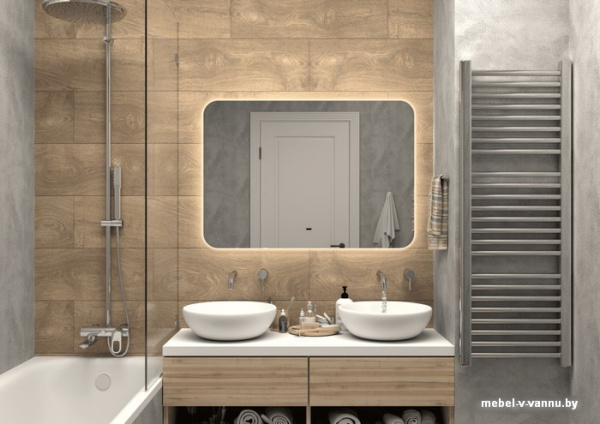 Фото Мебель для ванных комнат Континент Зеркало Burzhe LED 60x70