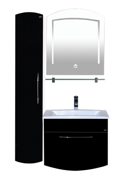 Фото Корсика - 30 Пенал да левый BL - 10G черный рояль Л-Кор05030-02ПоЛ