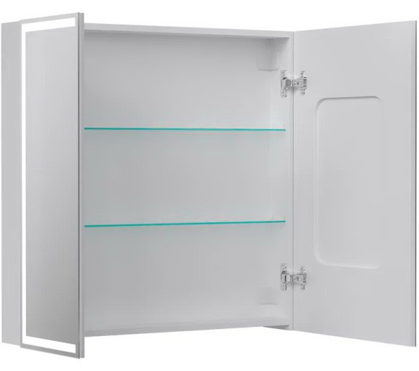 Corner LED 80 зеркало-шкаф EQUIL [szCORNER80], с часами