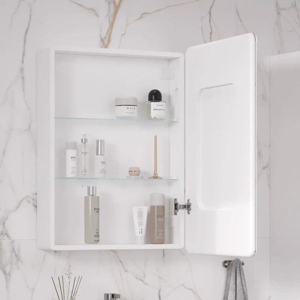 Nice LED 60 зеркало-шкаф EQUIL [szNICE60], с часами, правый