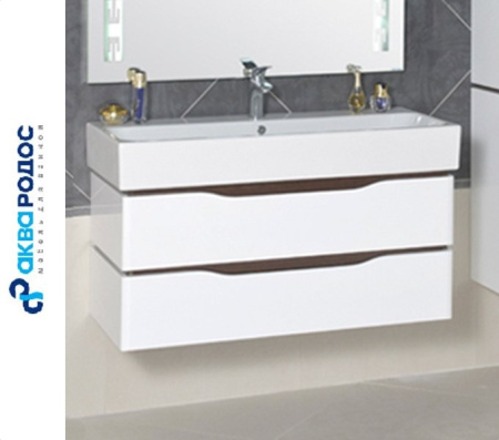 ВЕНЕЦИЯ 100 венге подвесная тумба Аква Родос с умывальником ПИНТО 100 (ОР0000198)