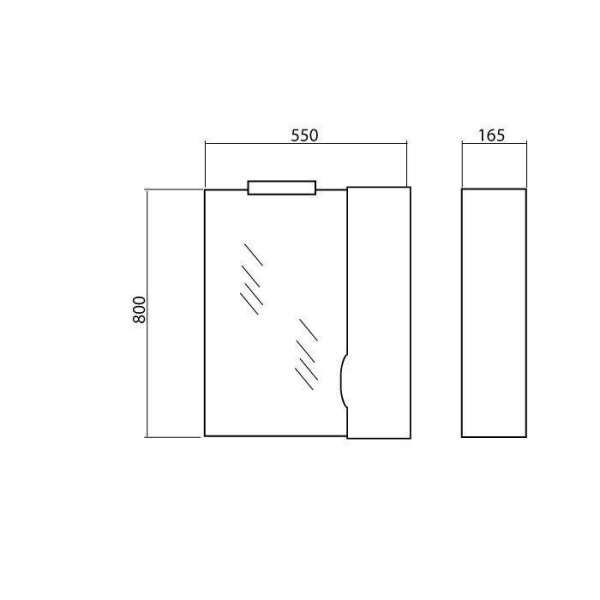 Фото РОДОРС 55 зеркало Аква Родос (АР0002076)