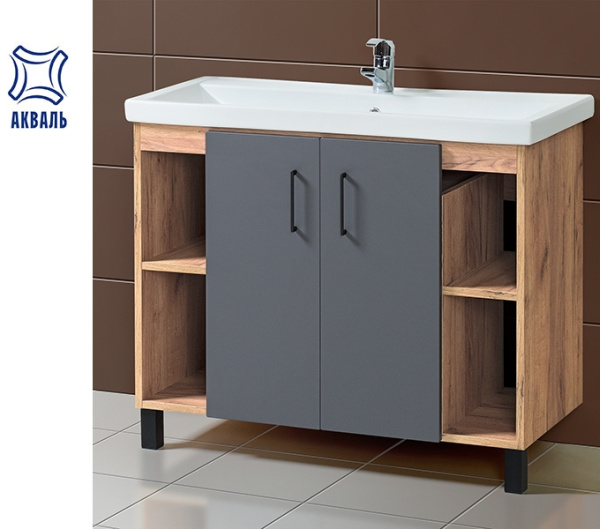 ЛОФТ 100 (В2.4.01.1.0.0) тумба Акваль под умывальник