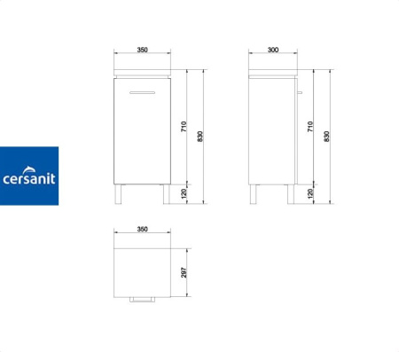 OLIVIA 35 комод Cersanit (S543-008-DSM) Фото