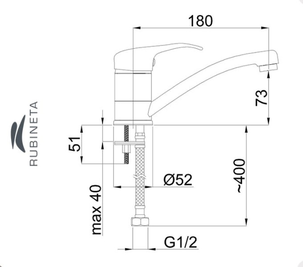 Rubineta P-19 Star для умывальника ванны