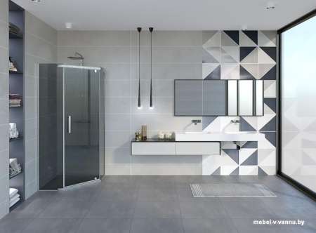 Душевой уголок Erlit ER10109V-C4 90x90 (тонированное стекло)