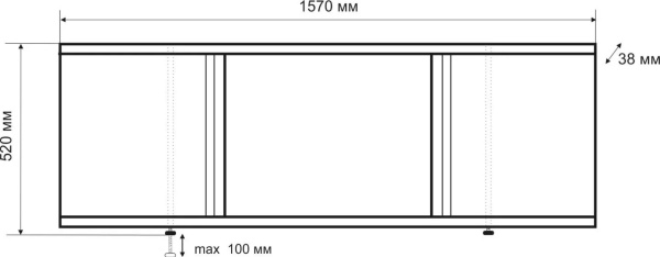 Фото Emmy ЭЛИС 160 экран под ванну