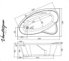 VentoSpa NIKA 1600х1050/1 R акриловая ванна (правая)