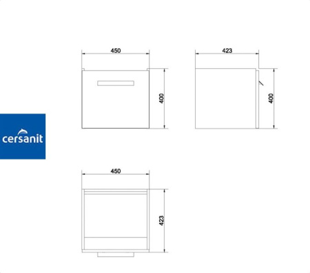 XANTIA 55 тумба Cersanit под умывальник (S538-008)