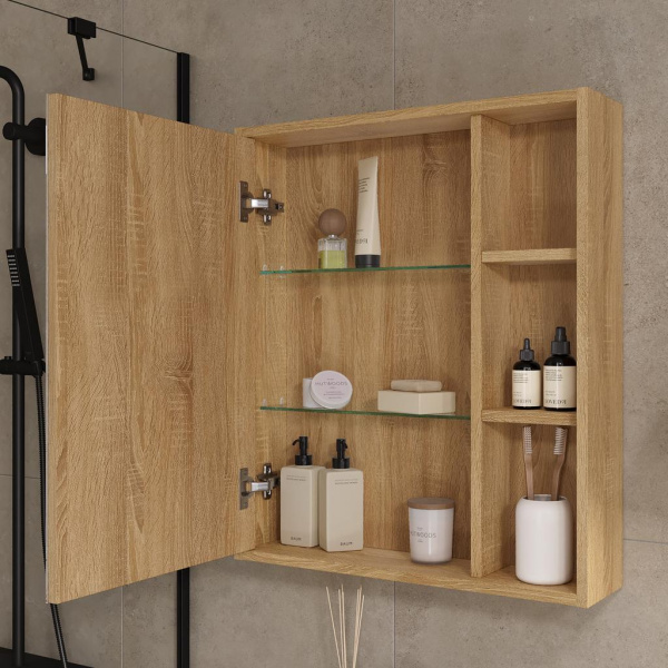 Osmond 60 зеркало-шкаф VOLNA [szOSMOND60], Дуб сонома