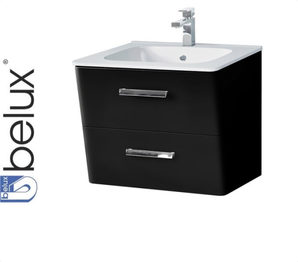 МАРСЕЛЬ Н 60-02 чёрный матовый (19) тумба Белюкс под умывальник (4810924222756)