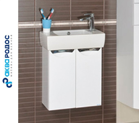 ГЛОРИЯ 50 (05GL50) подвесная тумба Аква Родос с умывальником CITY 001500 (ОР0000113) Фото