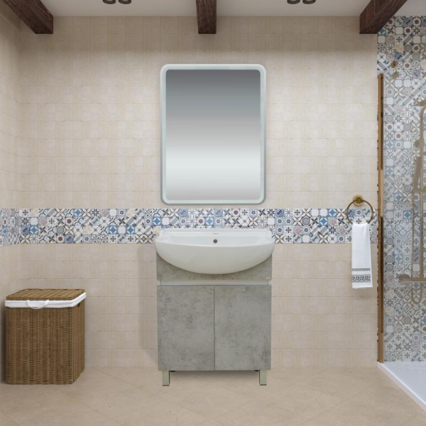 Фото УЛЬТРА 60 тумба напольная прямая бетон О-Уль07060-4822ЯП