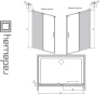 Душевая дверь RADAWAY ESPERA MIRROR DWJ для ванной комнаты Фото  Душевая дверь RADAWAY ESPERA MIRROR DWJ для ванной комнаты Фото