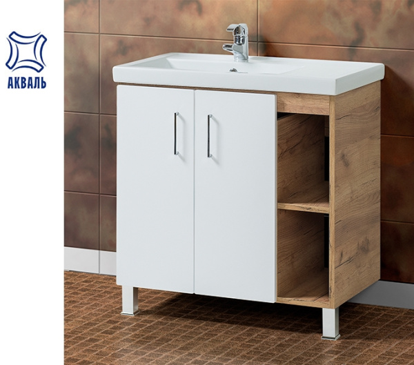 ЛОФТ 80 (В2.5.01.8.0.1) тумба Акваль под умывальник