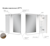 Lotty LED 60 зеркало VOLNA [zsLOTTY60.L-04], левый