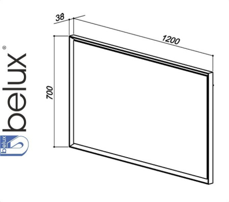 ВАЛЕНСИЯ В 120 (1) зеркало Белюкс (4810924246189)