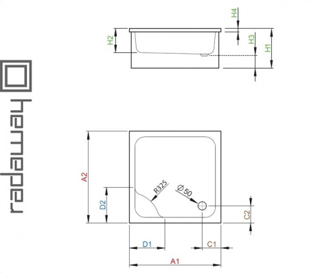 Душевой поддон NAXOS A для ванной комнаты Фото