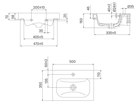 Optima Home 350 (50 см) умывальник IDDIS [3505000i28]