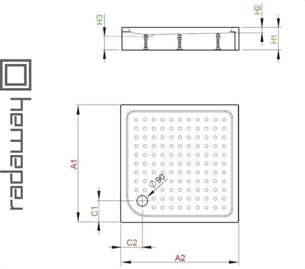 Фото Душевой поддон RODOS C для ванной комнаты