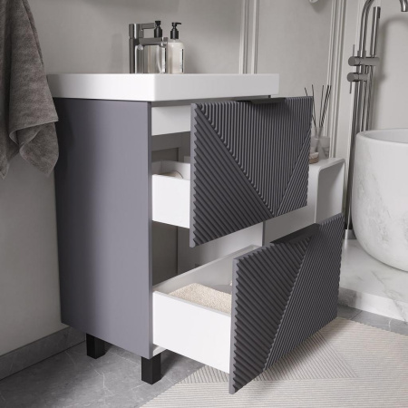 Geometry 60.2Y (9696) тумба VOLNA [tnGEOMETRY60.2Y-07], Графит матовый