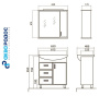 Набор Аква Родос АССОЛЬ 65 Мебель для ванной комнаты Фото