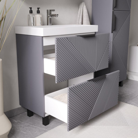 Geometry 70.2Y (9696) тумба VOLNA [tnGEOMETRY70.2Y-07], Графит матовый