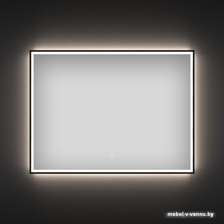 Wellsee Зеркало с фронтальной LED-подсветкой 7 Rays' Spectrum 172201390, 100 х 80 см (с сенсором и регулировкой яркости освещения)